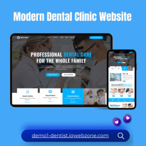 Dental Clinic Website Demo Ready-to-Use Dental Website Dentist Website Template Professional Dental Clinic Website