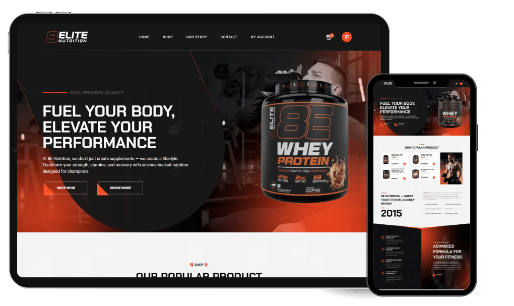 E-commerce website development project for online stores